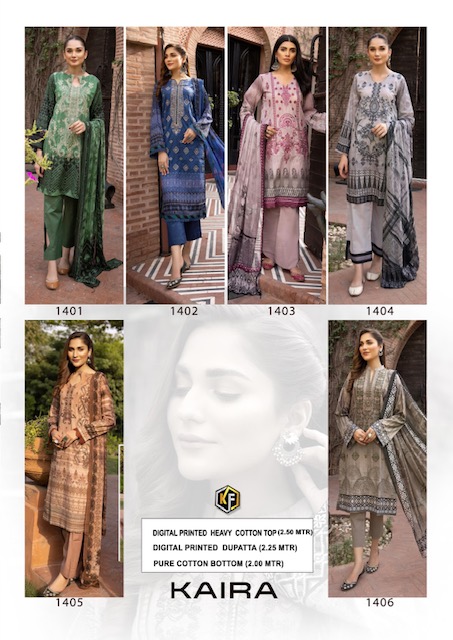 Keval Kaira Vol-14 Cotton Designer Pakistani Dress Material